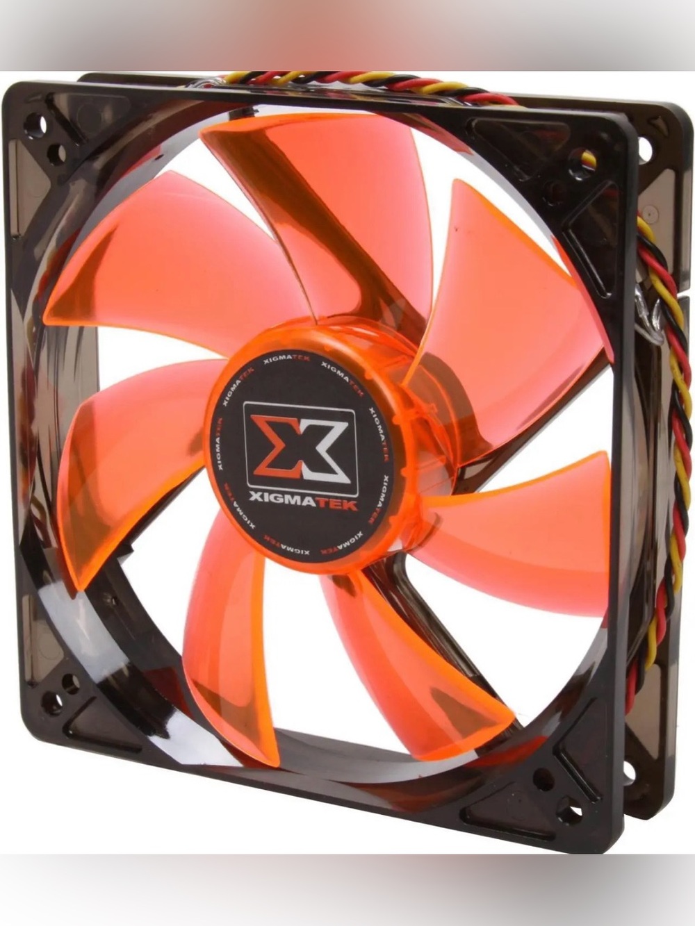 Orange PC Cooling Fan - High Airflow Case Fan